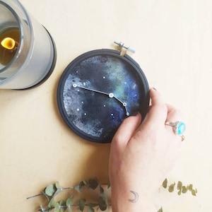 Costellazione Ariete / Cielo notturno / Quadro stellare arte quilling / Regalo Segno Zodiacale / Regalo Natale / Regalo Compleanno / Aries