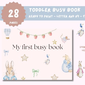 My First Busy Book Printable Toddler Garden Spring Preschool Activities Homeschool Resources Montessori Materials Kids Learning Binder