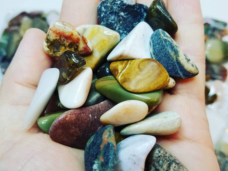 3 Ounce Package of Polished Rock Chips Rock Gemstones Rock Etsy