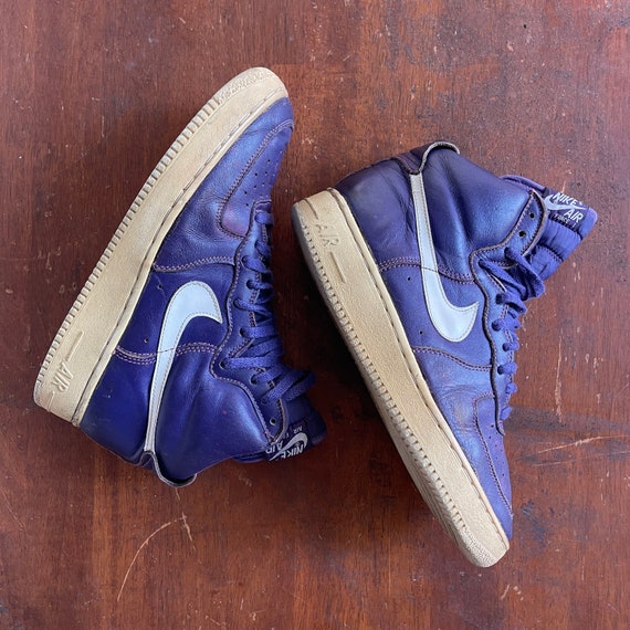 Vintage Nike Air Force 1 High Purple 1993 - Etsy