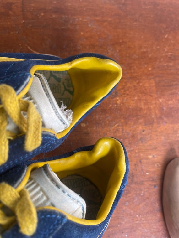 70s PUMA BLUE BIRD スニーカー グレー 黄色 vintage Super Rare Vintage Puma Blue Bird 1980s Made in Italy 70s 80s Hip