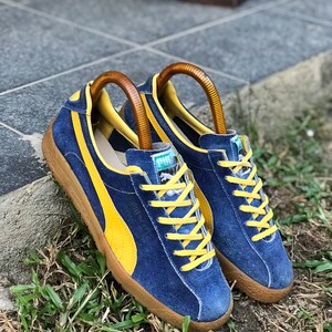 puma delphin og trainer navy yellow