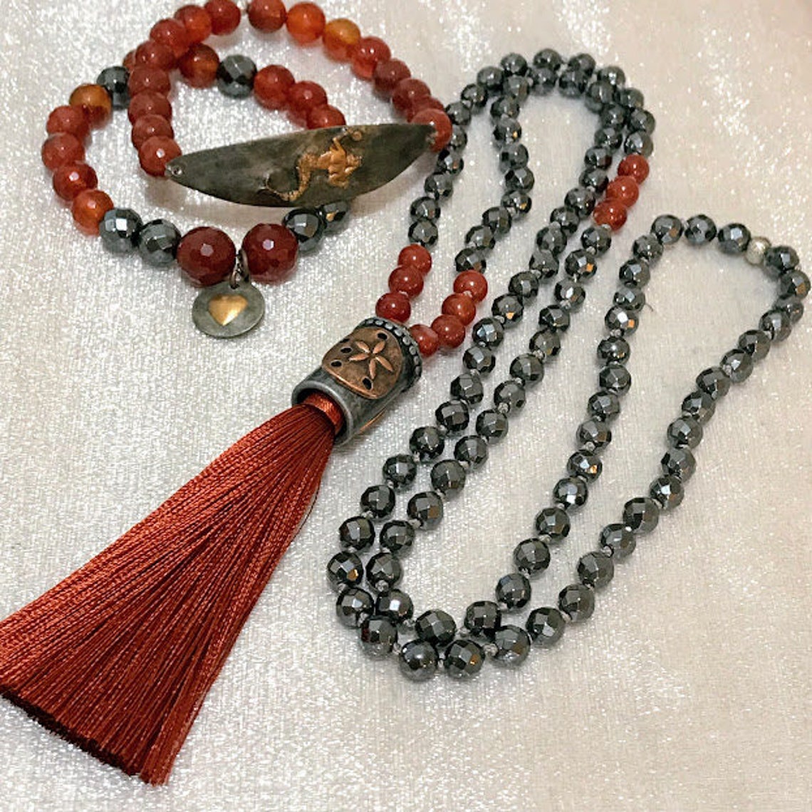 Bronze bracelet soldered bracelet heart bracelet mermaid Etsy