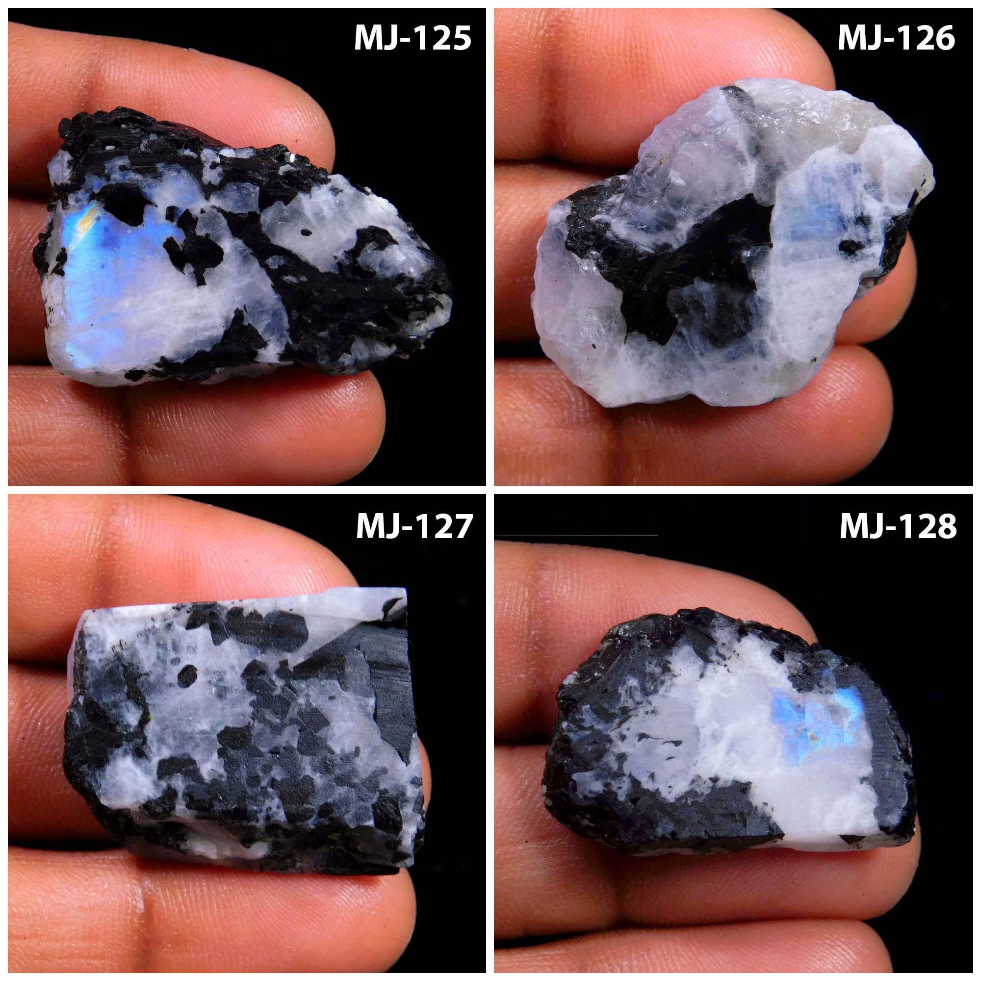 Raw Rainbow Moonstone Rough Natural Rough Moonstone Slab with | Etsy