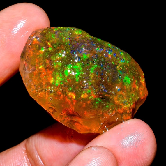 エチオピアウェロ産 チョーク オパール 原石 鉱物標本 星空のような