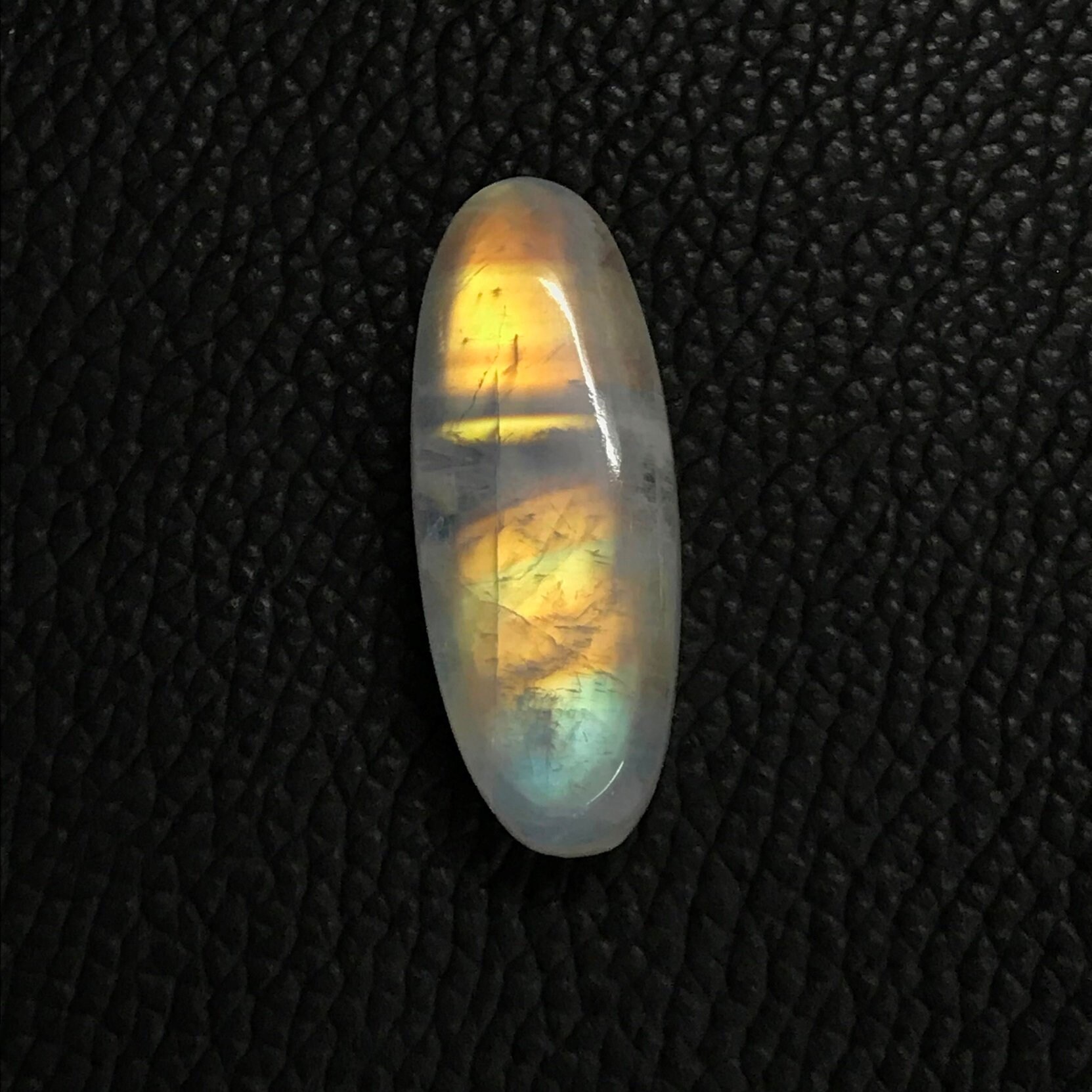 Amazing AAA Quality Yellow Flashy Rainbow Moonstone Cabochon Etsy