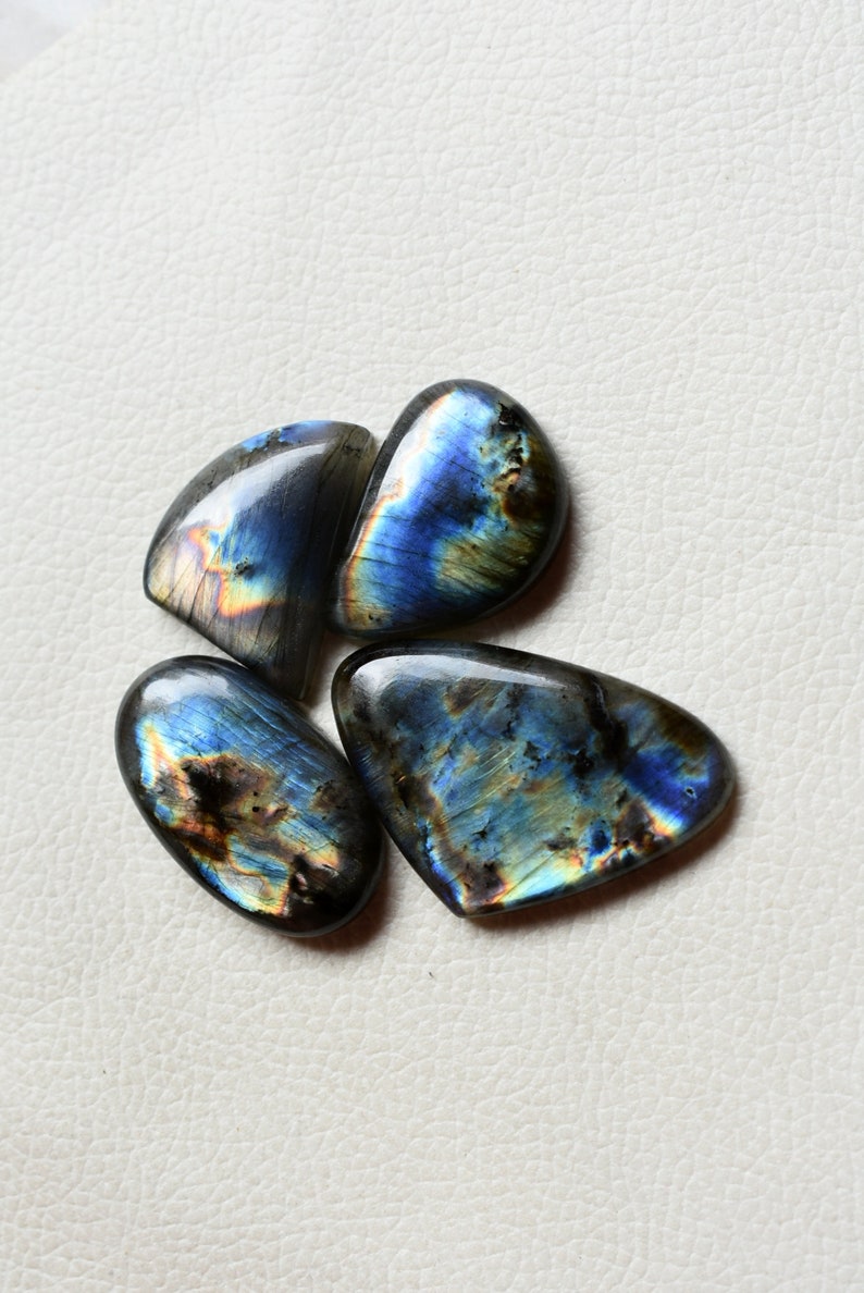Weight 176Cts Jewellery Making Stones 100/% Natural Mix Shape Labradorite Loose Gemstone Lot 4 Pcs Lot Multi Flashy Labradorite Cabochon
