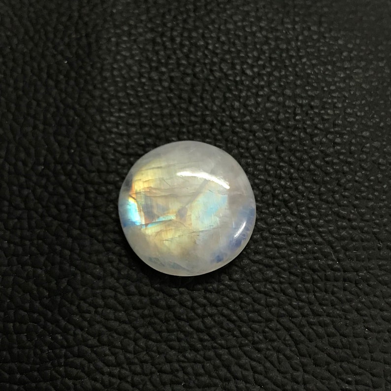 Freeform calibrated 24 x 24 mm Rainbow moonstone cabochon flat back cabochon genuine rainbow moonstone Rainbow Moonstone