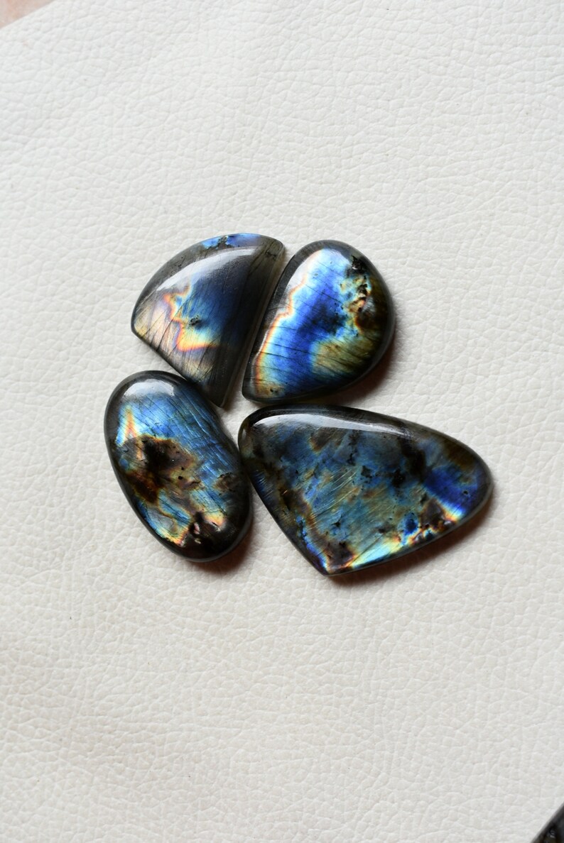 Weight 176Cts Jewellery Making Stones 100/% Natural Mix Shape Labradorite Loose Gemstone Lot 4 Pcs Lot Multi Flashy Labradorite Cabochon