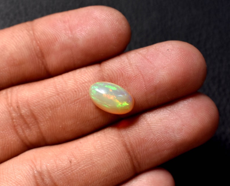 Full Multifire Play Ethiopian Opal Gemstone Designer Cabochons Size 8*13mm Jewelry Making Supplies 100/% Natural Ethiopian Opal Cabochon