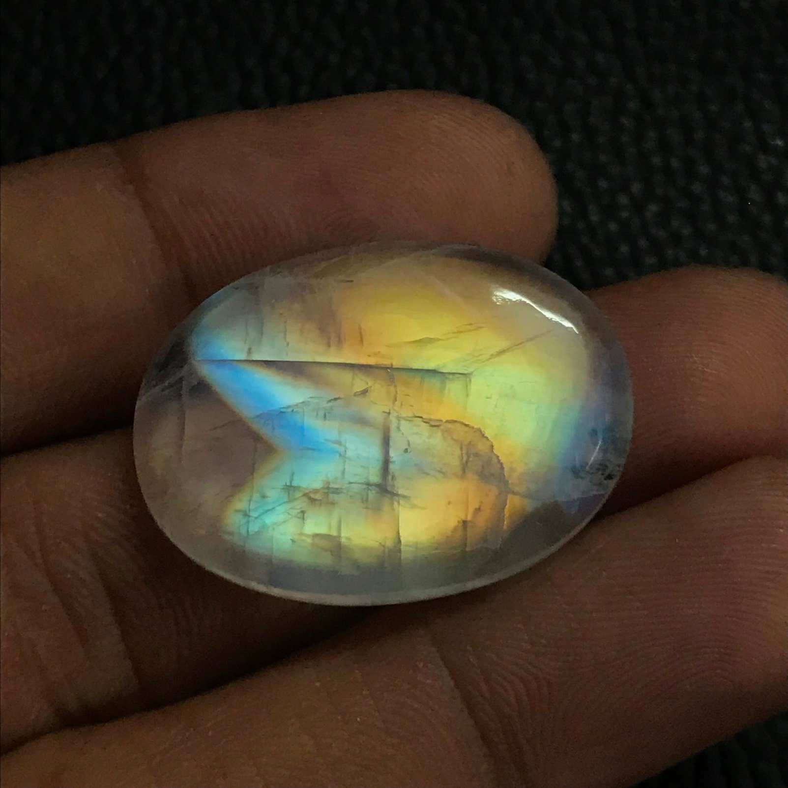 Amazing AAA Quality Rainbow Moonstone Cabochon Natural Etsy