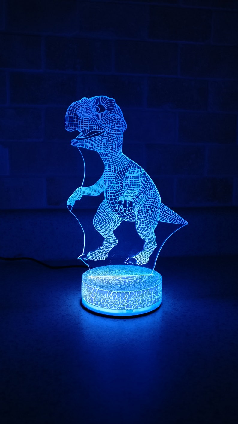 3d night light dinosaur