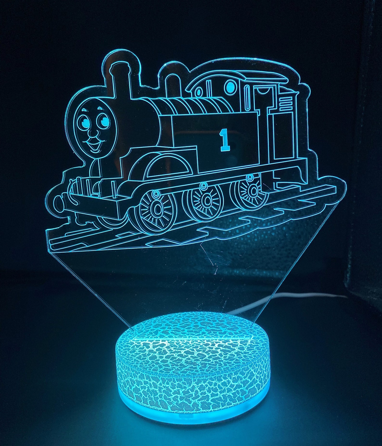 Thomas Train 3D Night Light Color Changing Illusion Lamp For Etsy