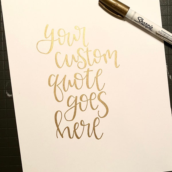 Custom Handlettering Print