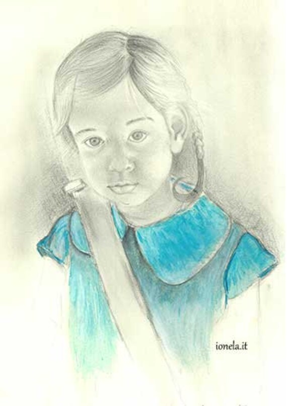 Ritratti Di Bambini Da Foto Children Portraits From Photos Ritratto Come Regalo Portrait As Gift Matita E Pastello Mats And Pastels
