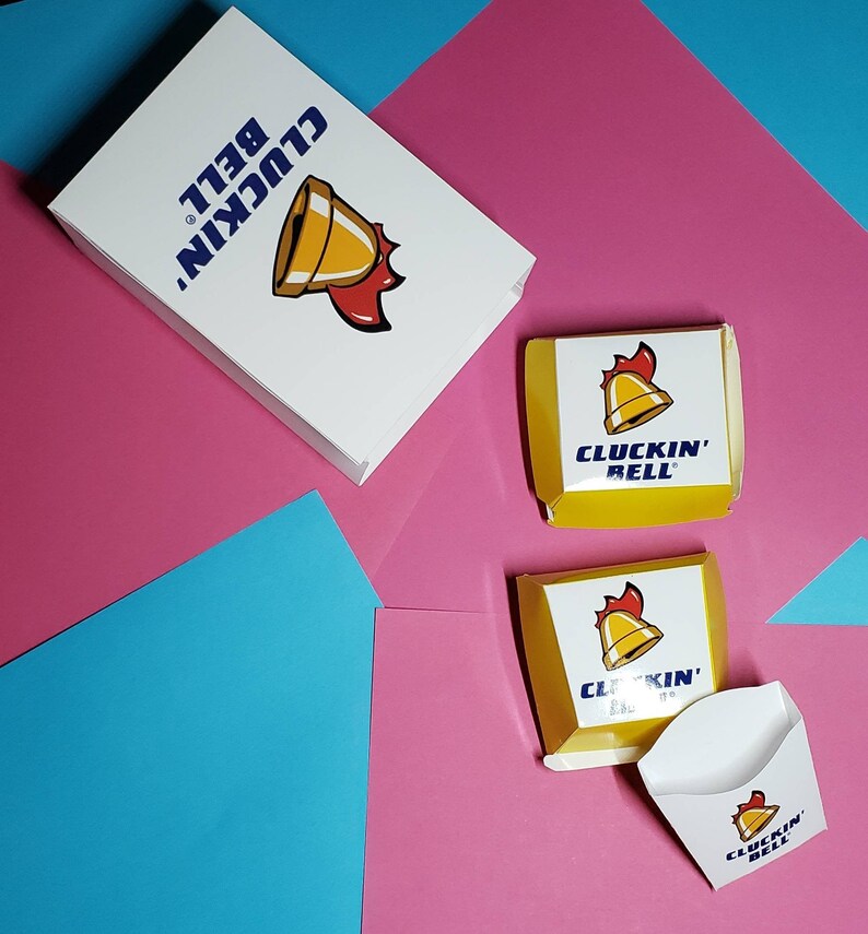 Paper Craft Cluckin' Bell Meal Kit Etsy