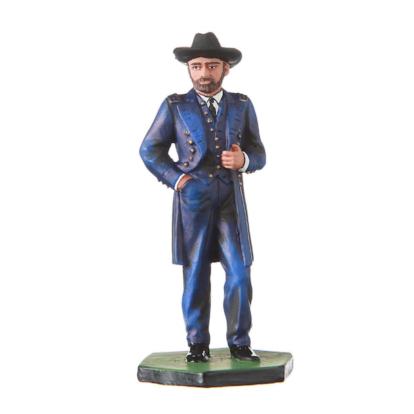 Tin Toy Soldier US Civil war Northerners General Ulysses Grant metal figurine 54mm hand painted #CW01