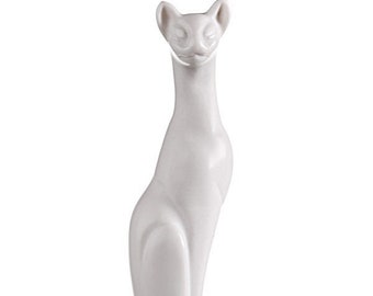 Statue Chat Persan Sur Socle Bois – Art Dog FR, édition Limitée, Résine/bronze