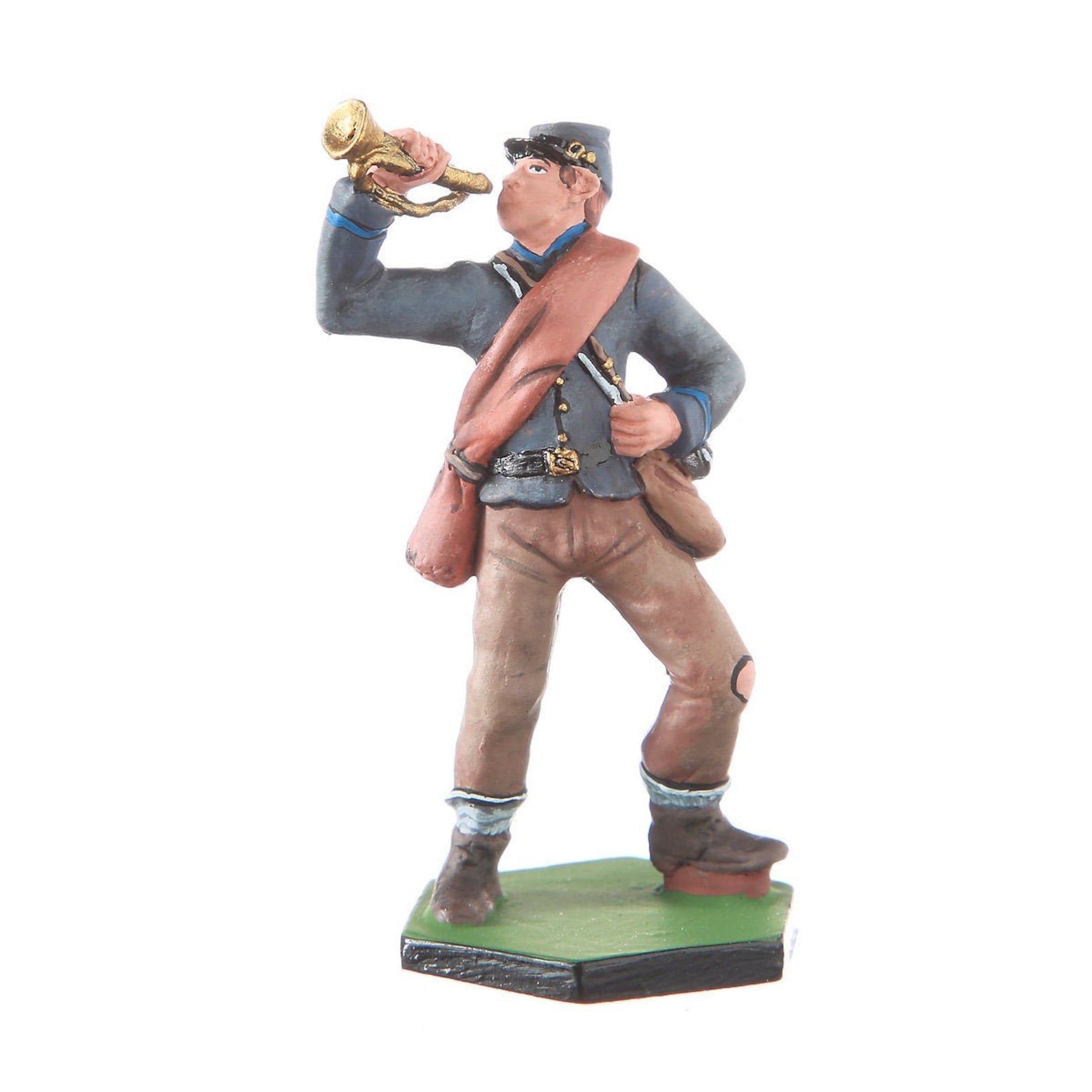 Tin Toy Soldier USA Civil war Confederates Bugler metal Etsy