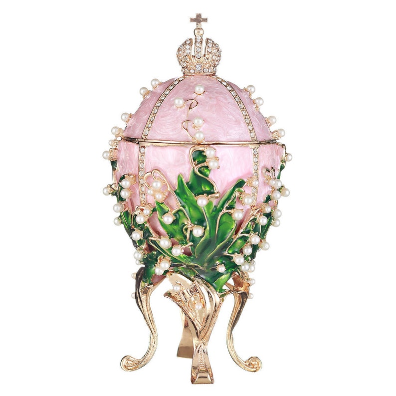 Faberge Style Lilies of the Valley Egg / Music Box / Trinket Etsy