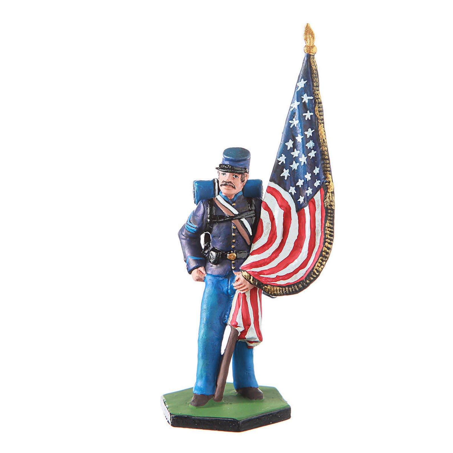 Tin Toy Soldier US Civil War Northerners Standard Bearer Metal Etsy