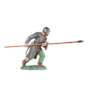 Tin Toy Soldier Scythian warrior with a lance metal figurine 54mm hand painted #8.19
