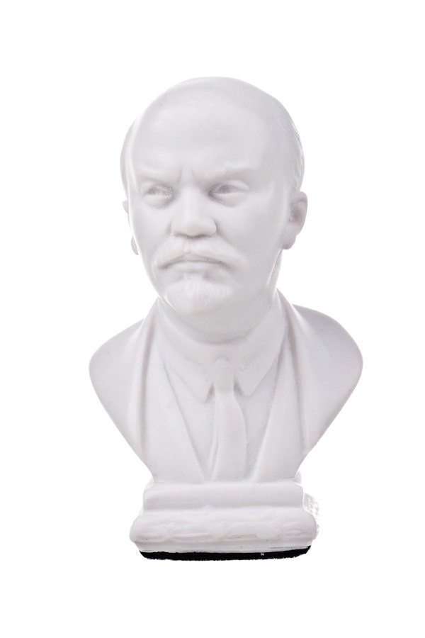 Soviet Russian USSR Leader Vladimir Lenin Marble Bust / Statue Etsy