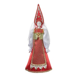 Russian handmade Porcelain Traditional Folk Costume Doll 33.5 cm (13.4&#39;&#39;) #23-16
