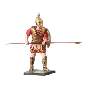 Tin Toy Soldier Macedonian Warrior in Attack metal figurine 54mm hand painted #8.27