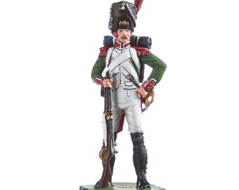 1812-1814 Metal Toy Soldier tin 54mm Grenadier in Grenadier Regiment Russia