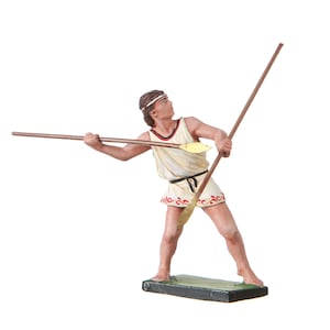 Tin Toy Soldier Spartanian Helot Darter metal figurine 54mm hand painted #8.20