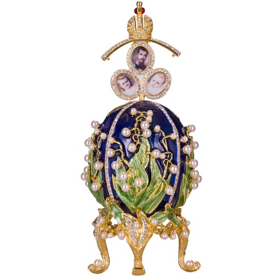 Danila-souvenirs Œuf à la Fabergé - boîte à bijoux Palais Alexandre 14