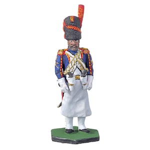 Tin Toy Soldier Napoleonic French Grenadier Sapper Sergeant figurine 54mm hand painted #4.111