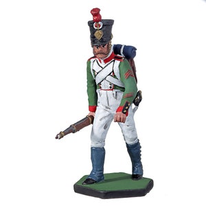 Tin Toy Soldier Napoleonic Italian Fusilier metal figurine 54mm hand painted #14.12