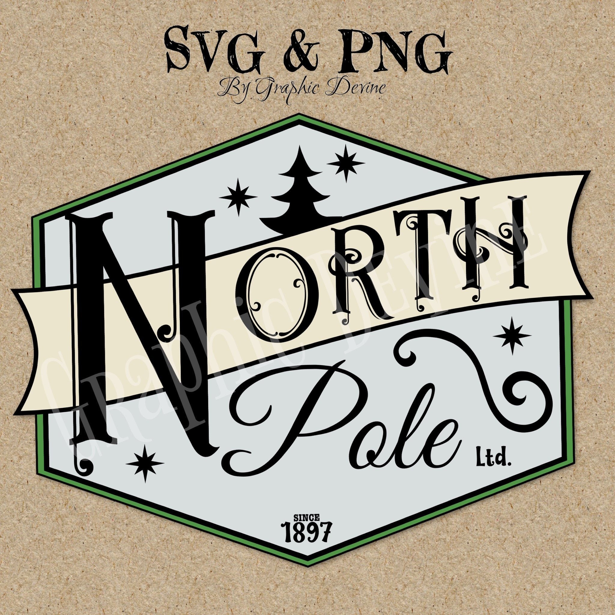 North Pole Ltd Logo : PNG & SVG Format Clipart Image - Etsy