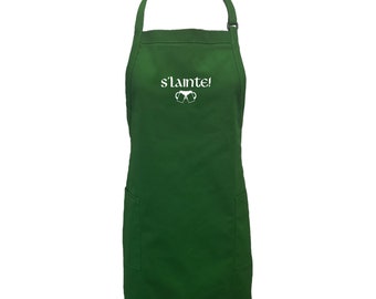 S'lainte! Apron with 2 patch pockets