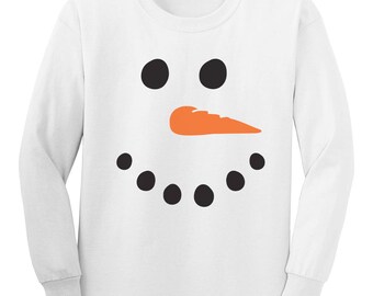 snowman face sweater
