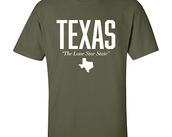 Texas The Lone Star State Crewneck T-shirt