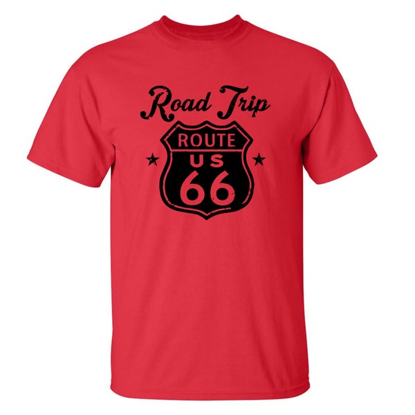 Road Trip Route 66 Crewneck T-shirt