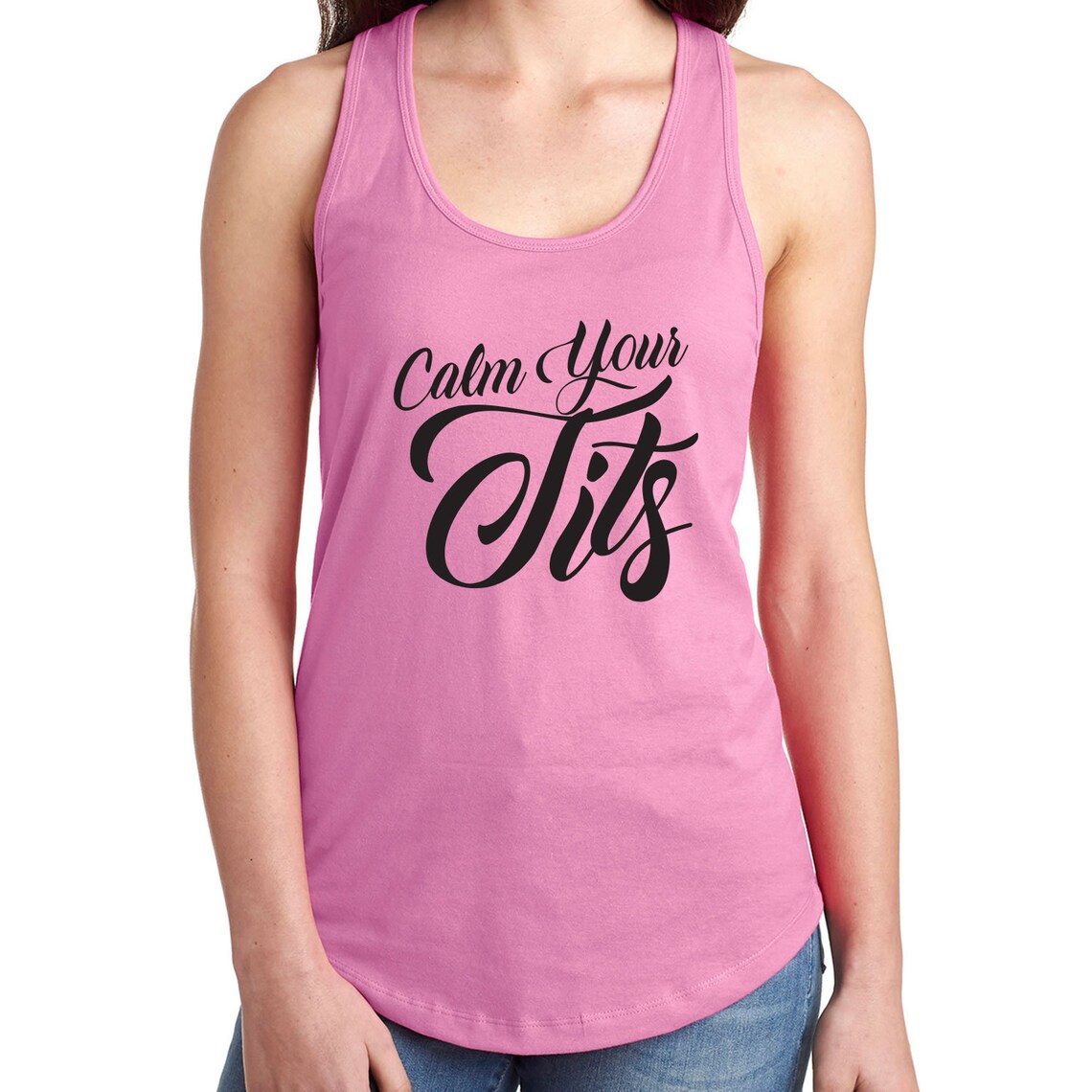 Calm Your Tits Women's Tank Top / T-Shirt | Etsy