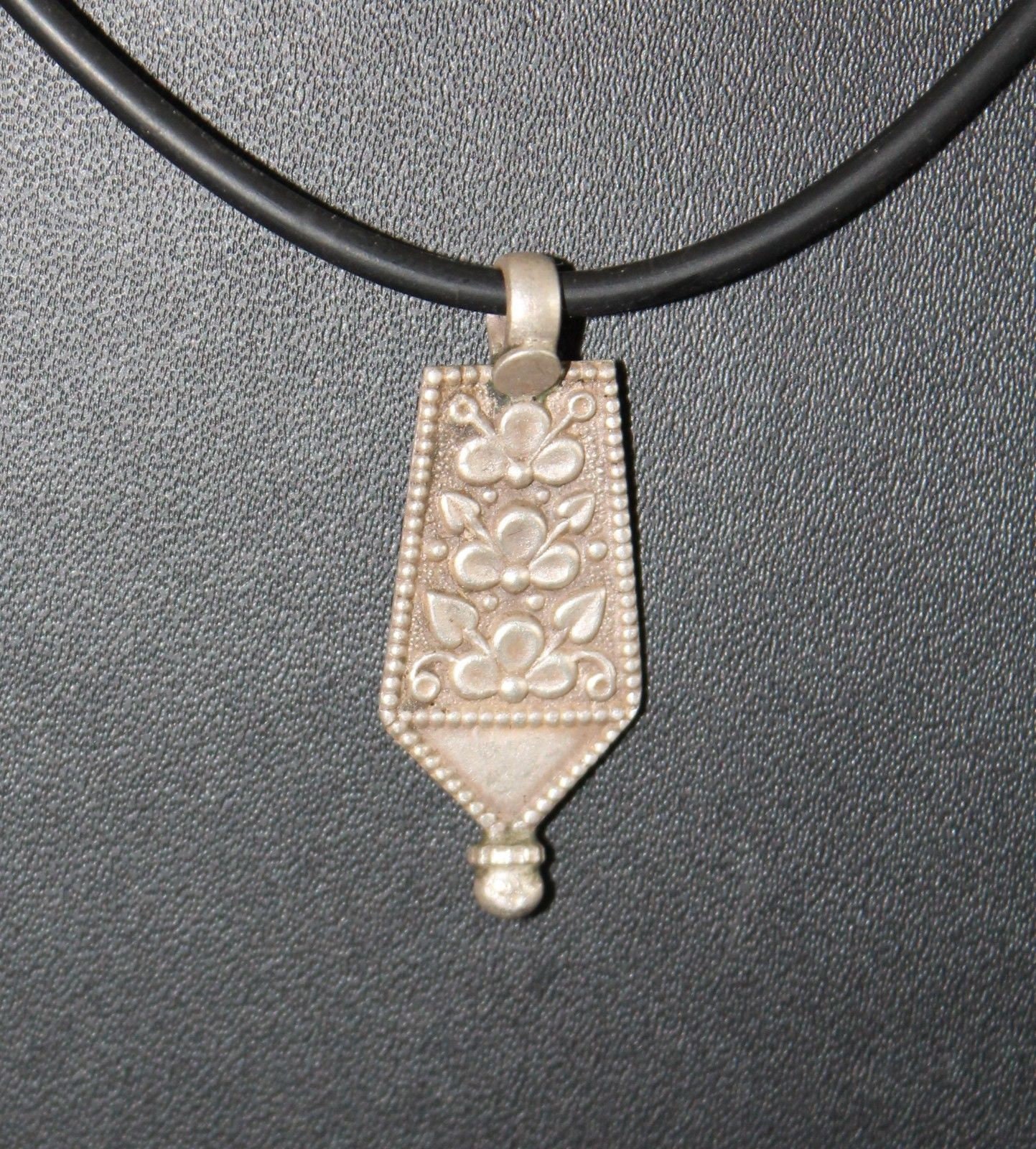 Old Vintage Rajasthani Tribal Silver Pendant Jewelry Necklace Etsy