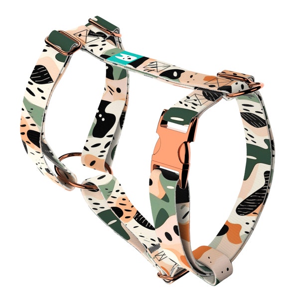 Dog Harness or Cat Harness with Matching Leash (optional) - Pastel Pink Camouflage - april & june