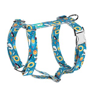 Dog Harness or Cat Harness with Matching Leash (optional) - Fun on the Beach - april & june