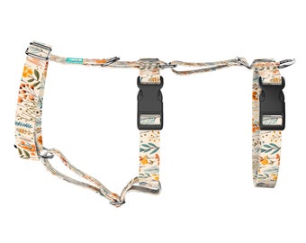 Escape Proof Dog Harness or Cat Harness with Matching Leash (optional) - Meadow - Adjustable Safety Harness - april & june
