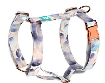 Dog Harness or Cat Harness with Matching Leash (optional) - Pastel Galaxy - april & june