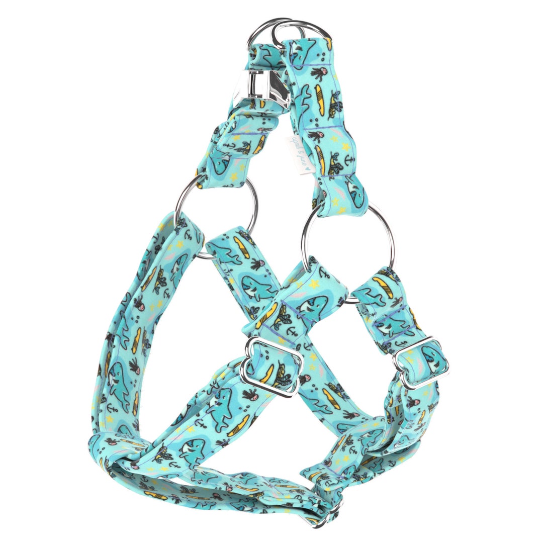 Dog Harness Shark Surf Coral Reef Jelly Fish Anchor Etsy
