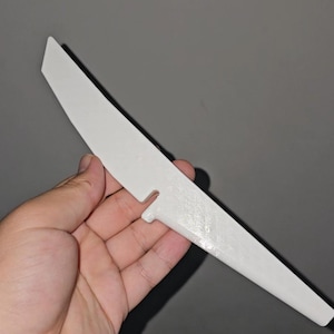 3d printed TPU tanto shaped training knife