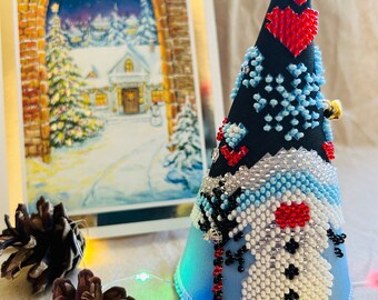 Gnome Christmas decor, Handmade gnome decor, embroidery Christmas decor, Christmas gifts, Ukraine handmade decor