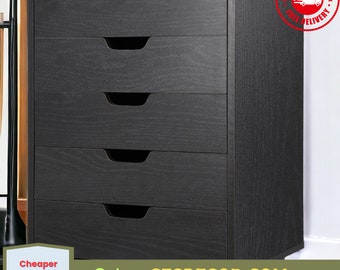 5 Drawer Dresser Storage Tower Organizer Unit for Bedroom Closet Entryway