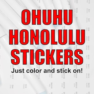 Ohuhu Marker DOUBLE STICKERS
